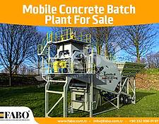 Fabo 60m3/h CENTRALE A BETON MOBILE DE NOUVEAU GENERATION