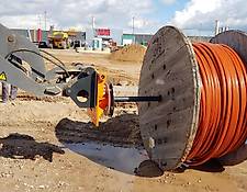 Wolf Technik für Baumaschinen Drehdorn, Kabeltrommel, Kabelverlegung