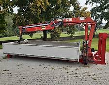sonstige Abrollcontainer mitLadekran Holzgreifer