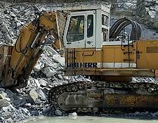 Liebherr front shovel excavator R974