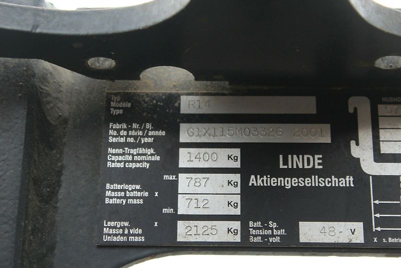 Linde R 14 , Triplexmast